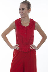 Scully RED CAMISOLE - Flyclothing LLC