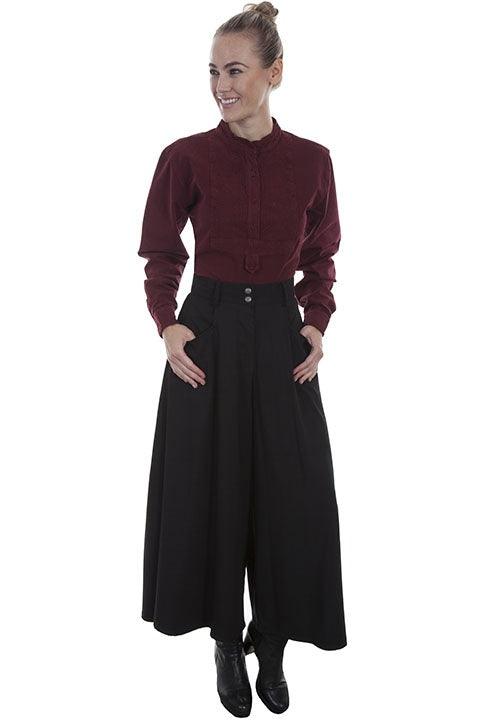 Scully BLACK SUEDED RIDING SKIRT - Flyclothing LLC
