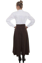 Scully BROWN SUEDED RIDING SKIRT - Scully Leather - Flyclothing LLC
