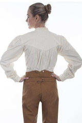 Scully IVORY LADIES BLOUSE - Scully Leather - Flyclothing LLC