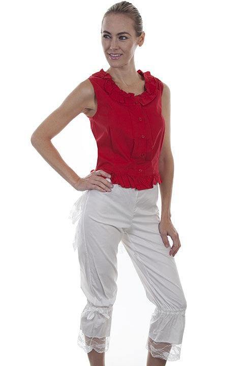 Scully WHITE BLOOMER W/BUSTLE - Scully Leather