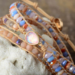 Opal Beaded Bracelet - Trendsi