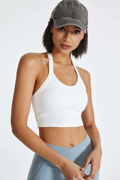 Halter Neck Active Cami - Trendsi - Flyclothing LLC
