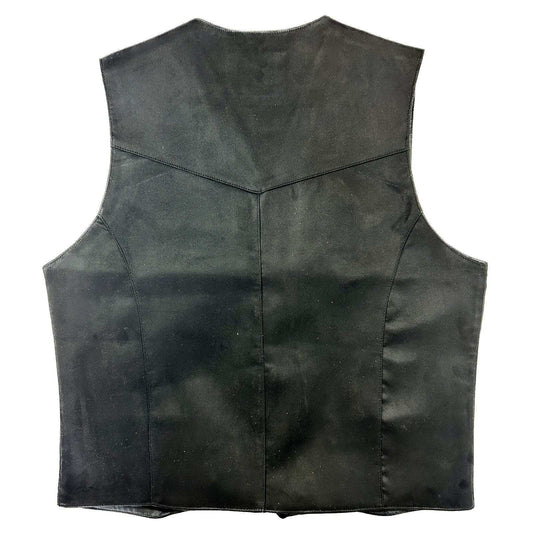 Rockmount Clothing Men's Black Suede Cloth Vest - Rockmount Clothing - Flyclothing LLC