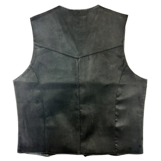 Rockmount Clothing Men's Black Suede Cloth Vest