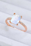 Square Moonstone Ring - Trendsi