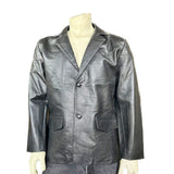 Rockmount Clothing Men's Black Leather Western Blazer Lamb - Rockmount Clothing - Flyclothing LLC