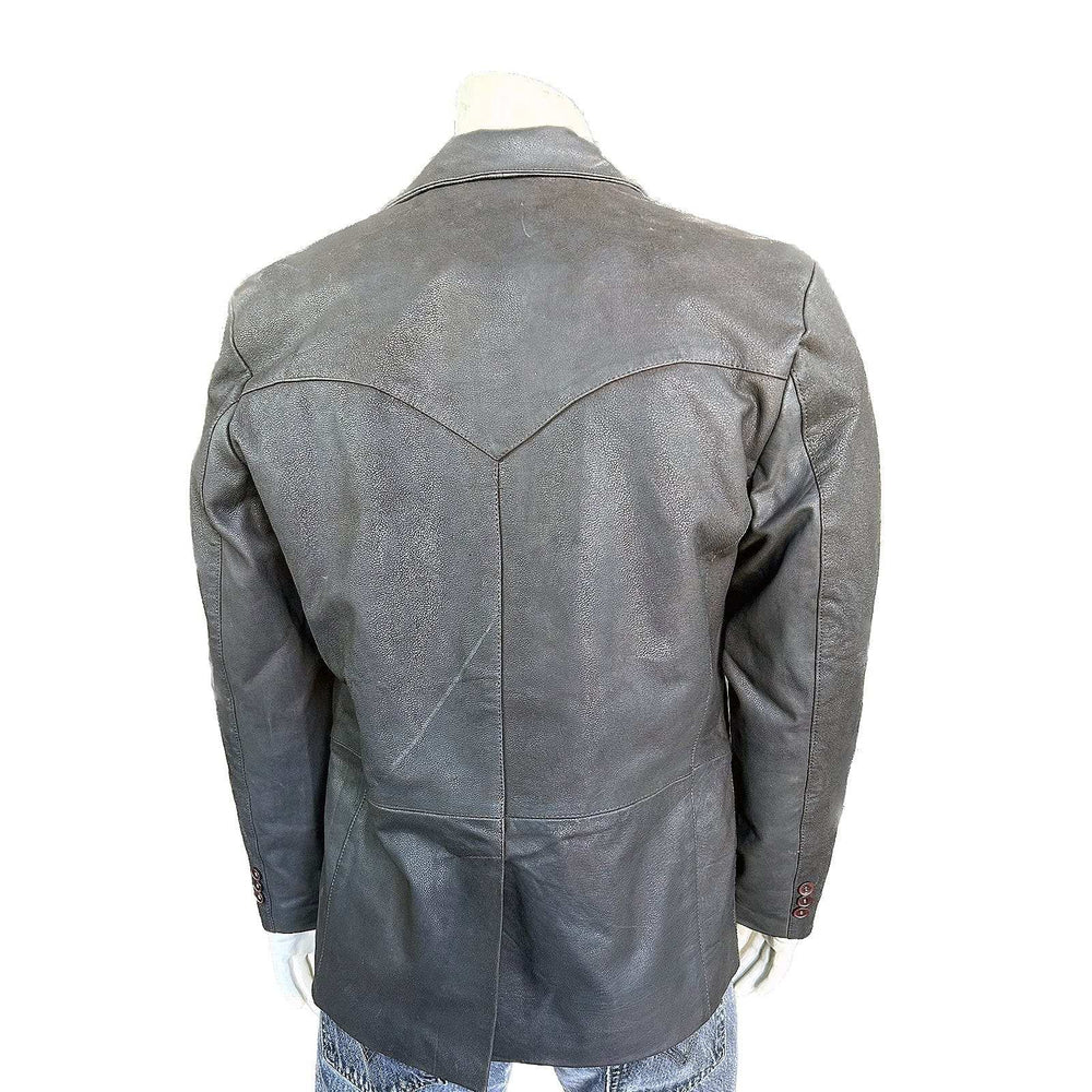 Rockmount Clothing Men's Leather Western Blazer Lamb in Brown - Rockmount Clothing - Flyclothing LLC