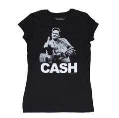 Jim Marshall Johnny Cash The Bird Ladies Tee - Flyclothing LLC