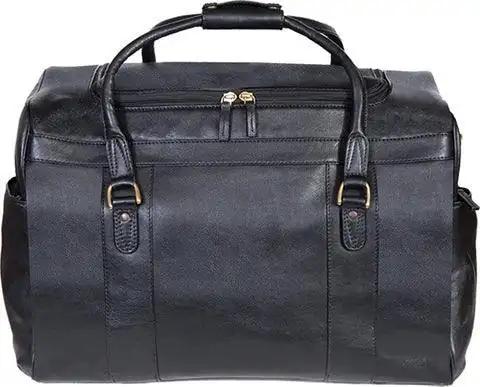 Scully Leather Black Duffle Bag - Scully Leather