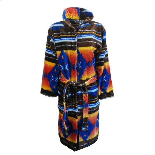 Rockmount Clothing Los Alamos Print Fleece Western Robe - Rockmount Clothing