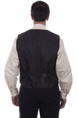 Scully RED NO LAPEL PAISLEY VEST - Scully Leather