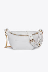 PU Leather Chain Strap Crossbody Bag - Trendsi - Flyclothing LLC