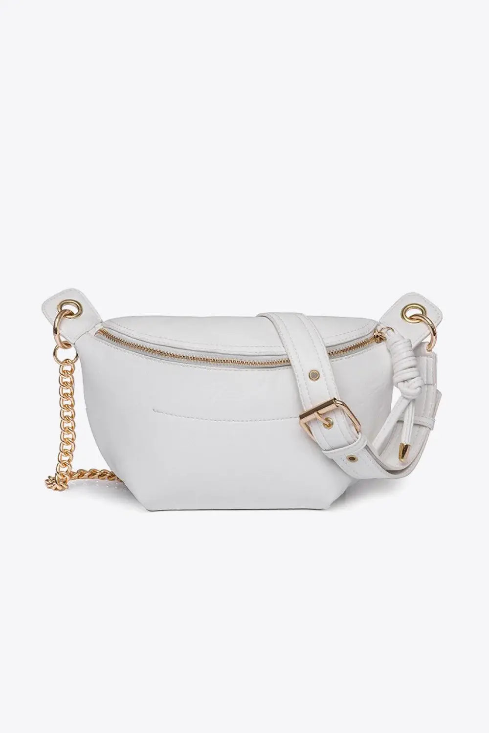 PU Leather Chain Strap Crossbody Bag - Trendsi - Flyclothing LLC