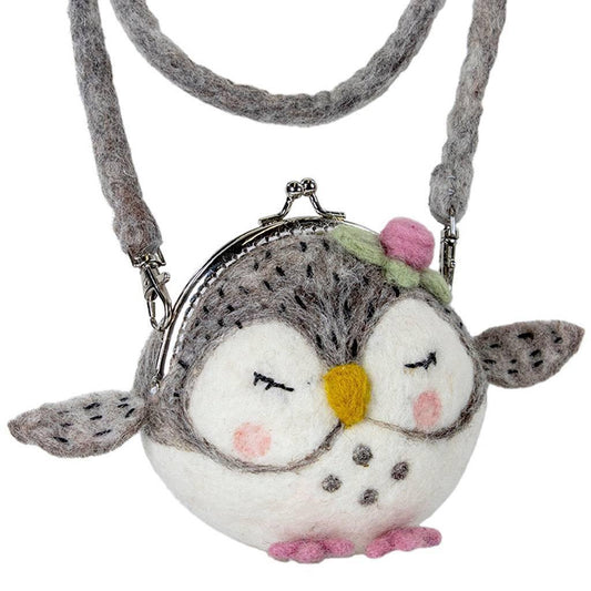 Felt Critter Purse: Olivia Owl - Wild Woolies (P) - Wild Woolies (P)