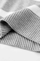 Striped Collared Neck Slit Sweater - Trendsi - Flyclothing LLC