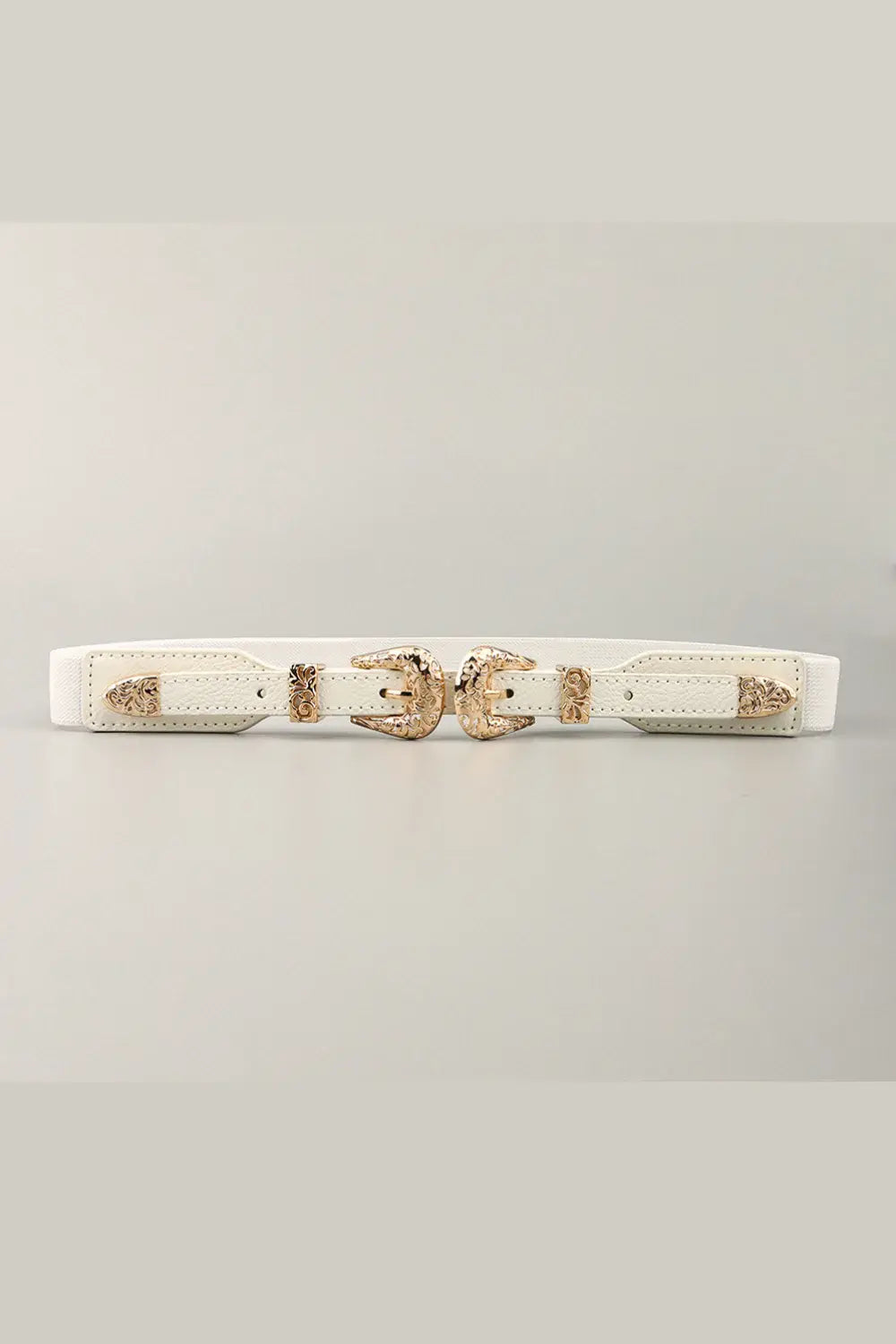 Double Buckle Elastic Belt - Trendsi - Flyclothing LLC