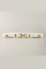 Double Buckle Elastic Belt - Trendsi - Flyclothing LLC