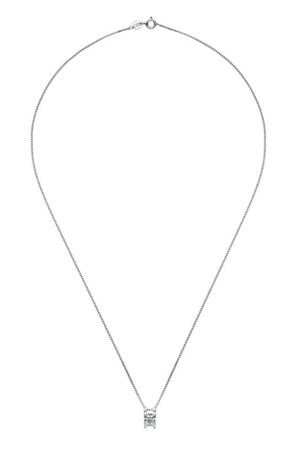 Moissanite 925 Sterling Silver Necklace - Flyclothing LLC