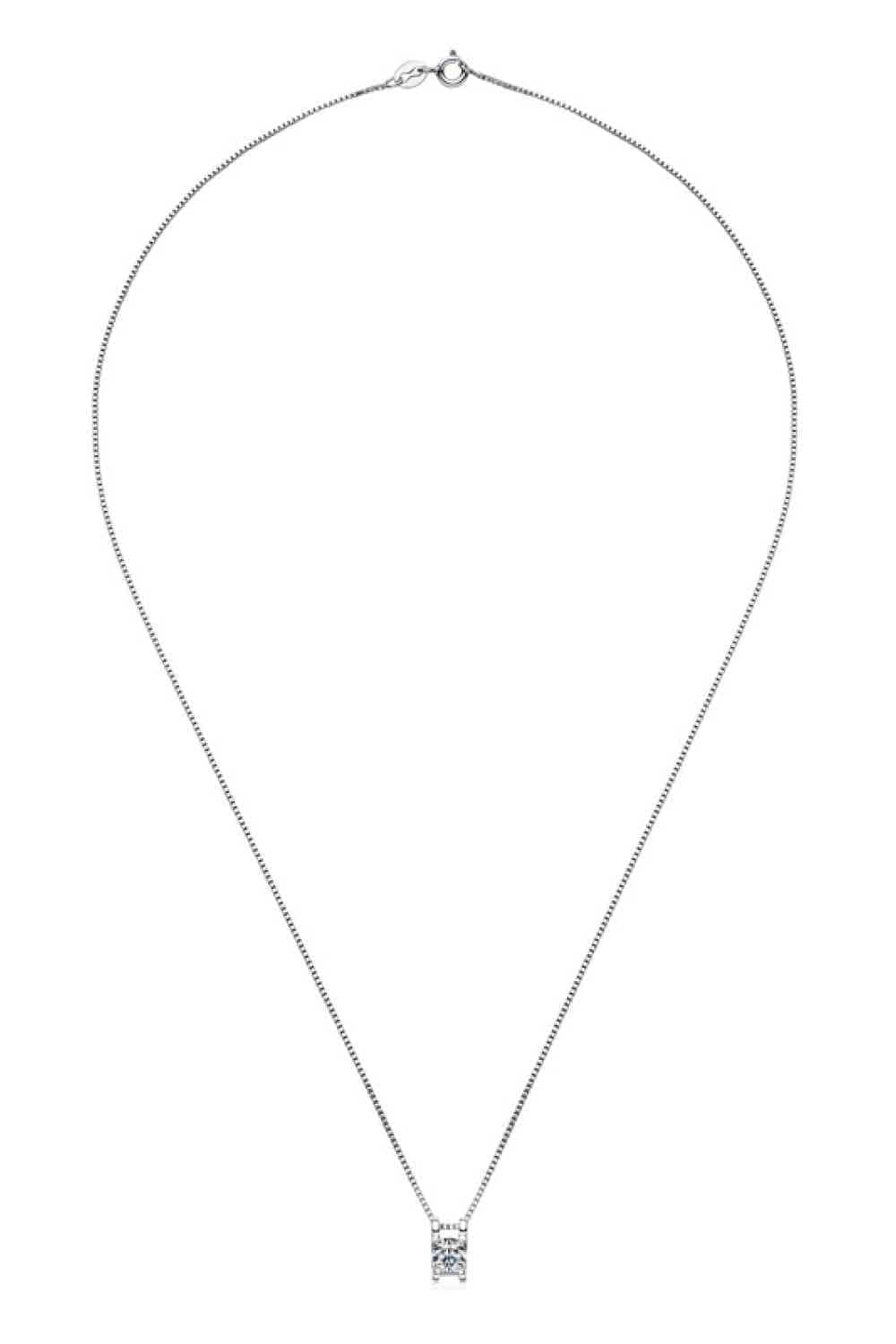 Moissanite 925 Sterling Silver Necklace - Trendsi - Flyclothing LLC