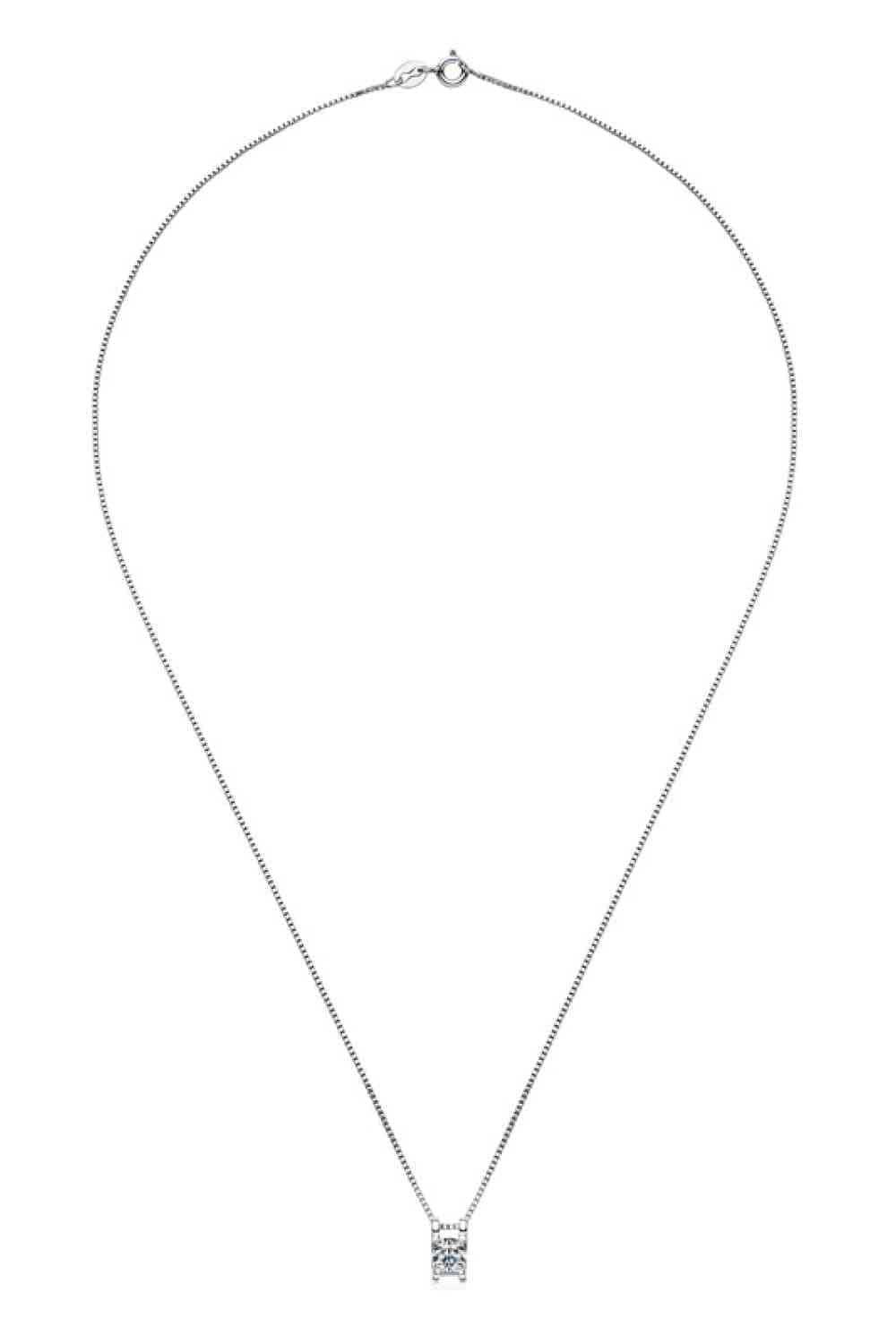 Moissanite 925 Sterling Silver Necklace - Trendsi - Flyclothing LLC