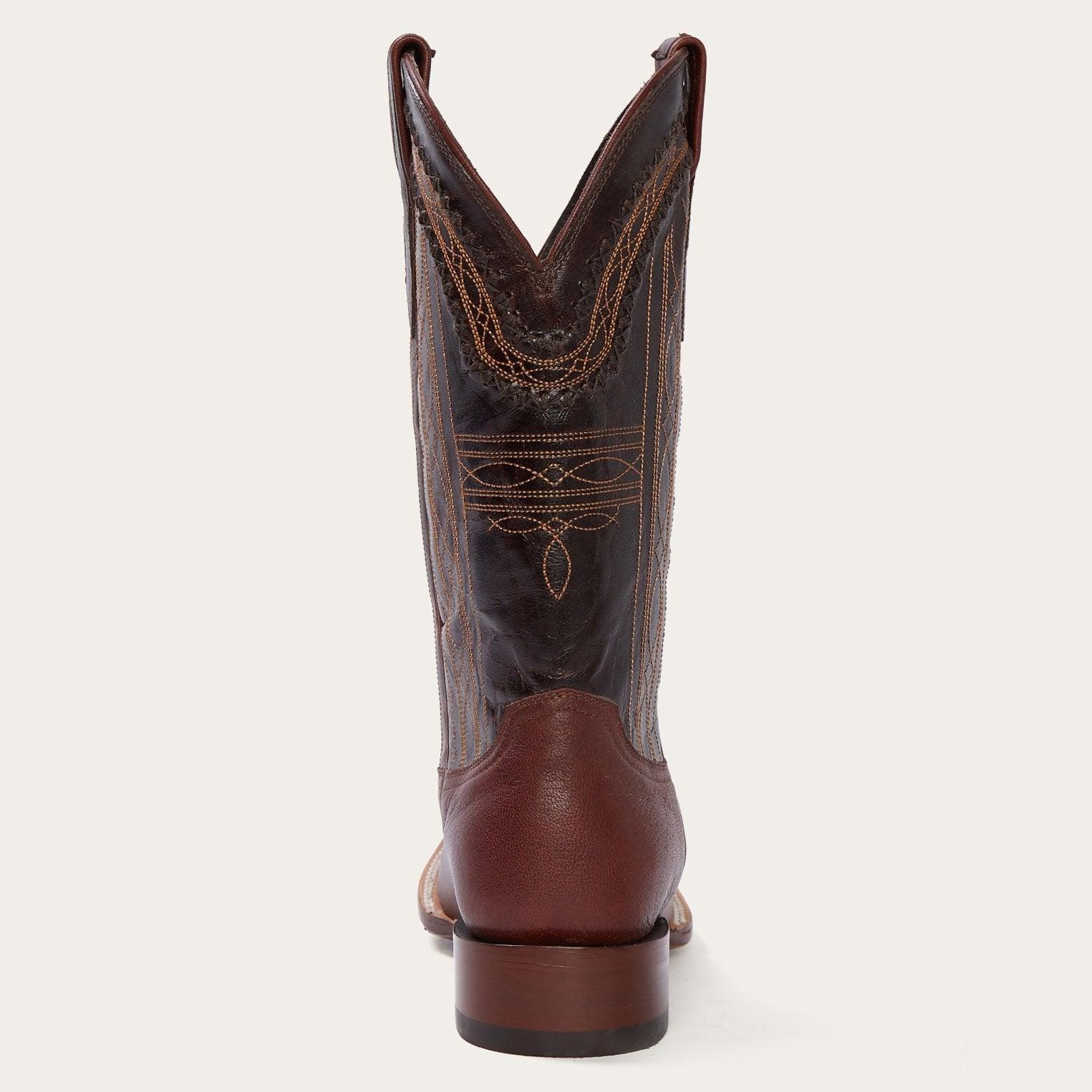 Stetson Denver Brown Goat Hand Stitched Cowboy Boot - Flyclothing LLC