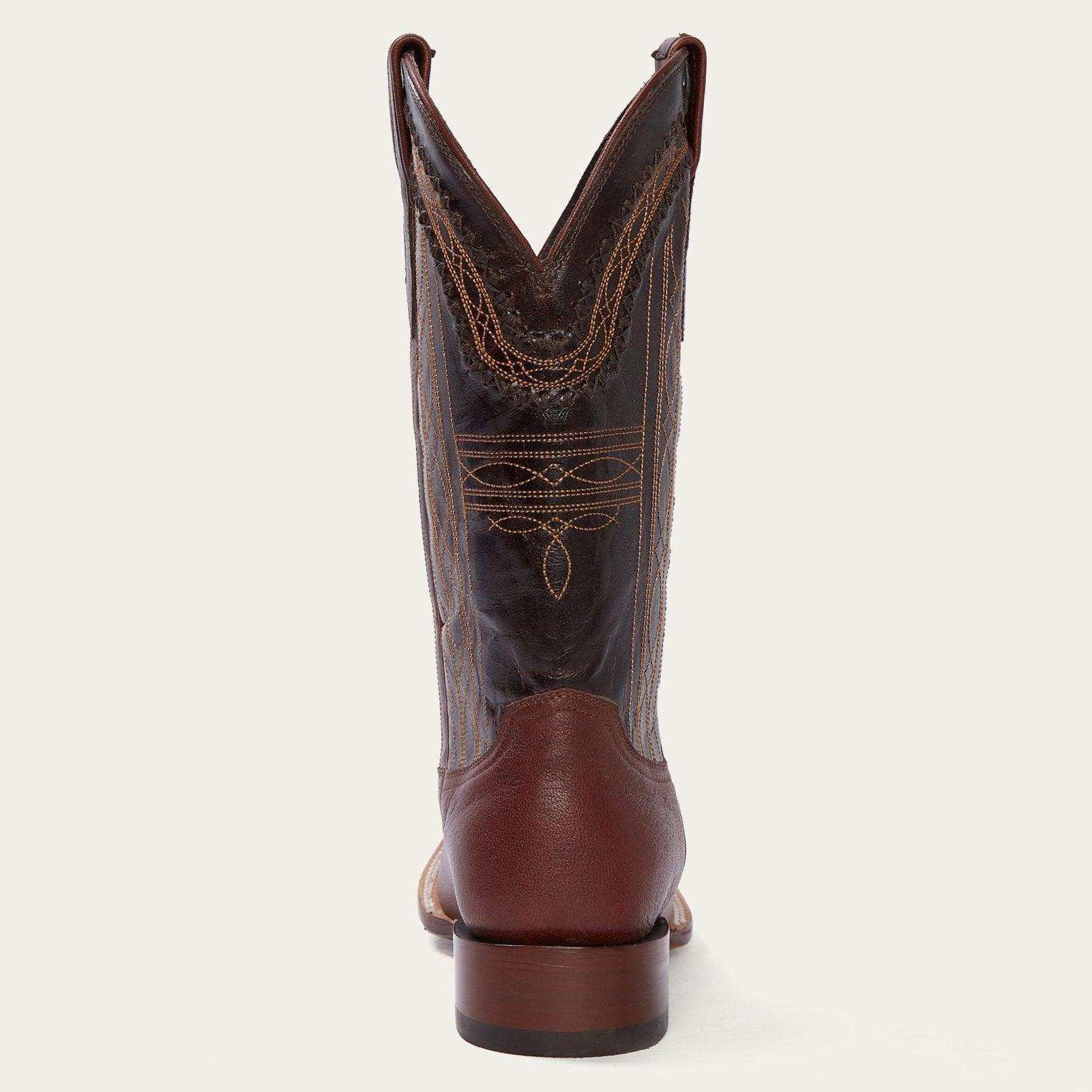 Stetson Denver Brown Goat Hand Stitched Cowboy Boot - Stetson - Flyclothing LLC