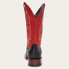 Stetson Arlington Black Teju Red Matte Cowboy Boot - Flyclothing LLC