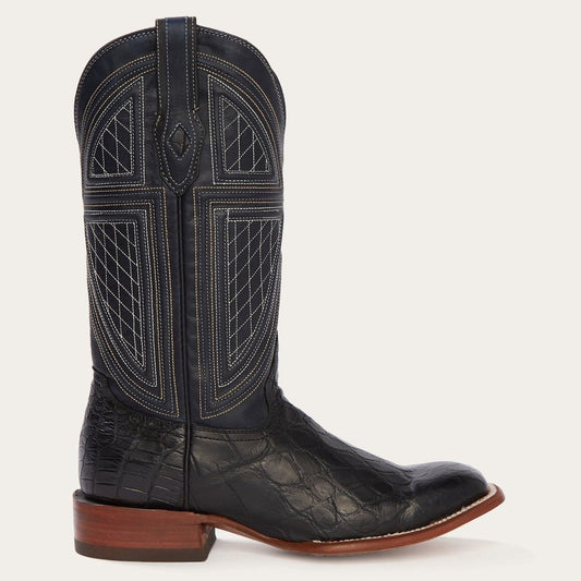 Stetson Black Falls Alligator Cowboy Boot