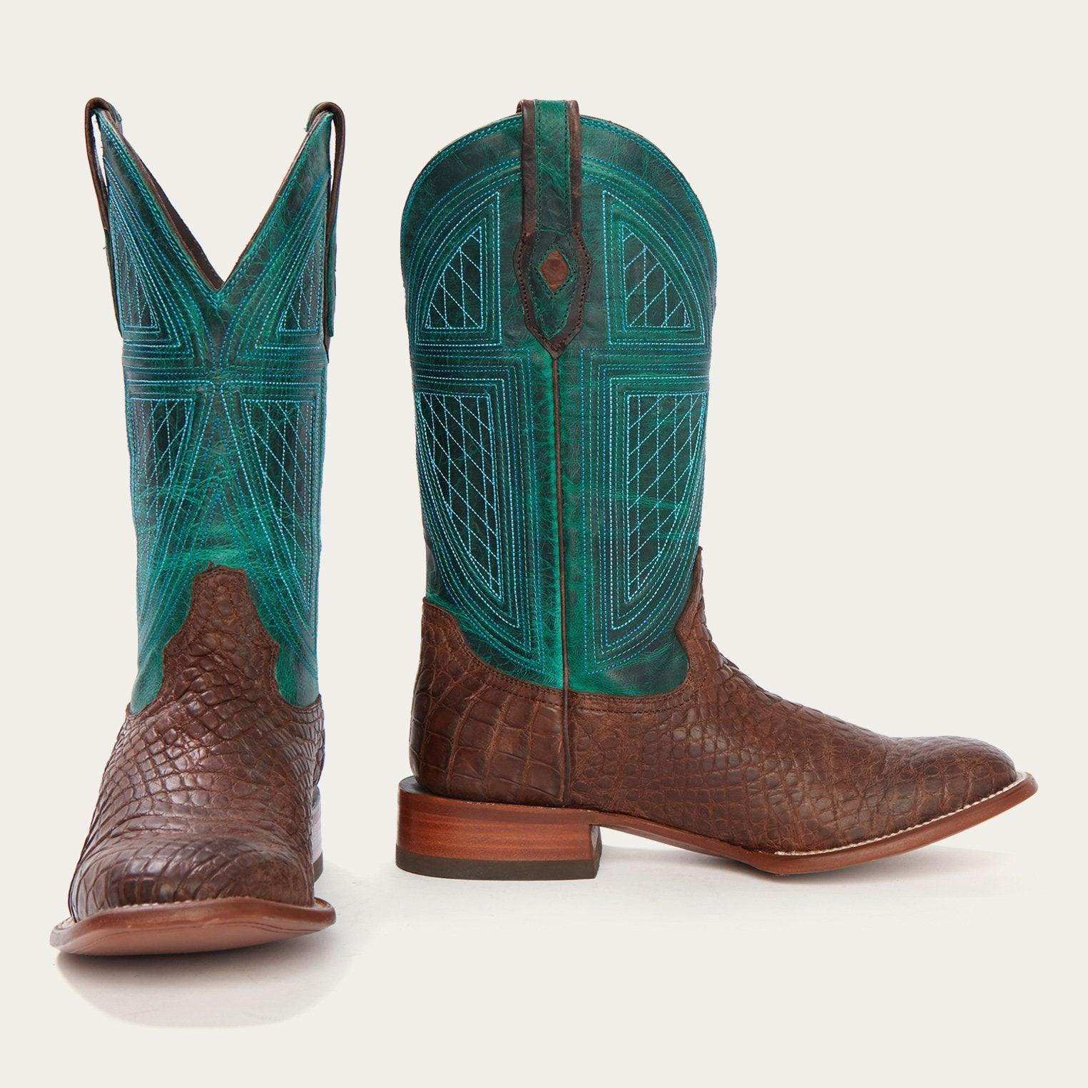 Stetson Big Horn Tobacco Alligator Cowboy Boot - Stetson - Flyclothing LLC