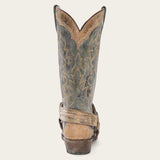 Stetson Sundance Kid Washed Crater Black Cowboy Boot - Stetson - Flyclothing LLC