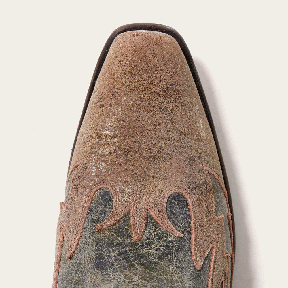 Stetson Sundance Kid Washed Crater Black Cowboy Boot - Stetson - Flyclothing LLC