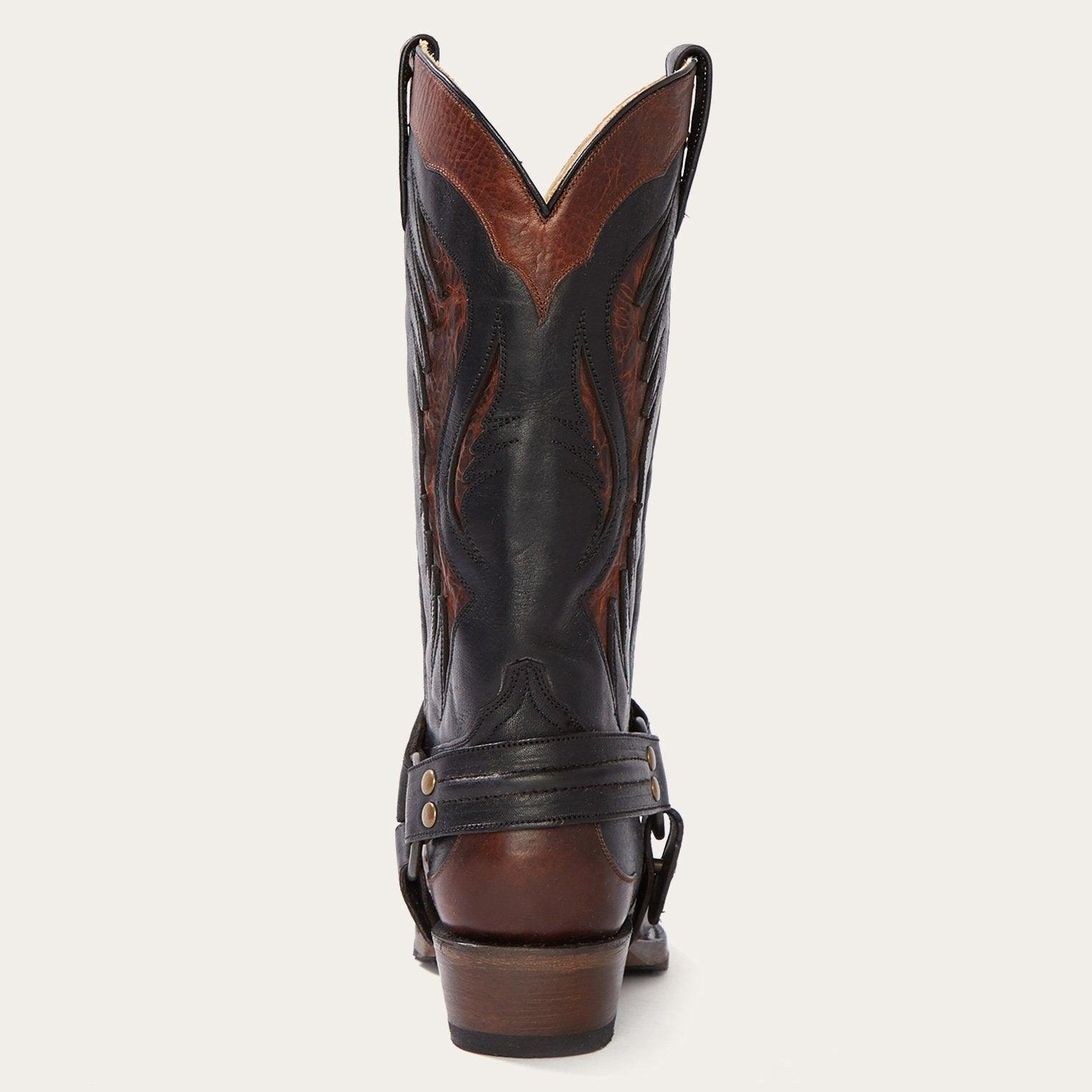 Stetson Biker Outlaw Oiled Leather Cowboy Boot - Flyclothing LLC