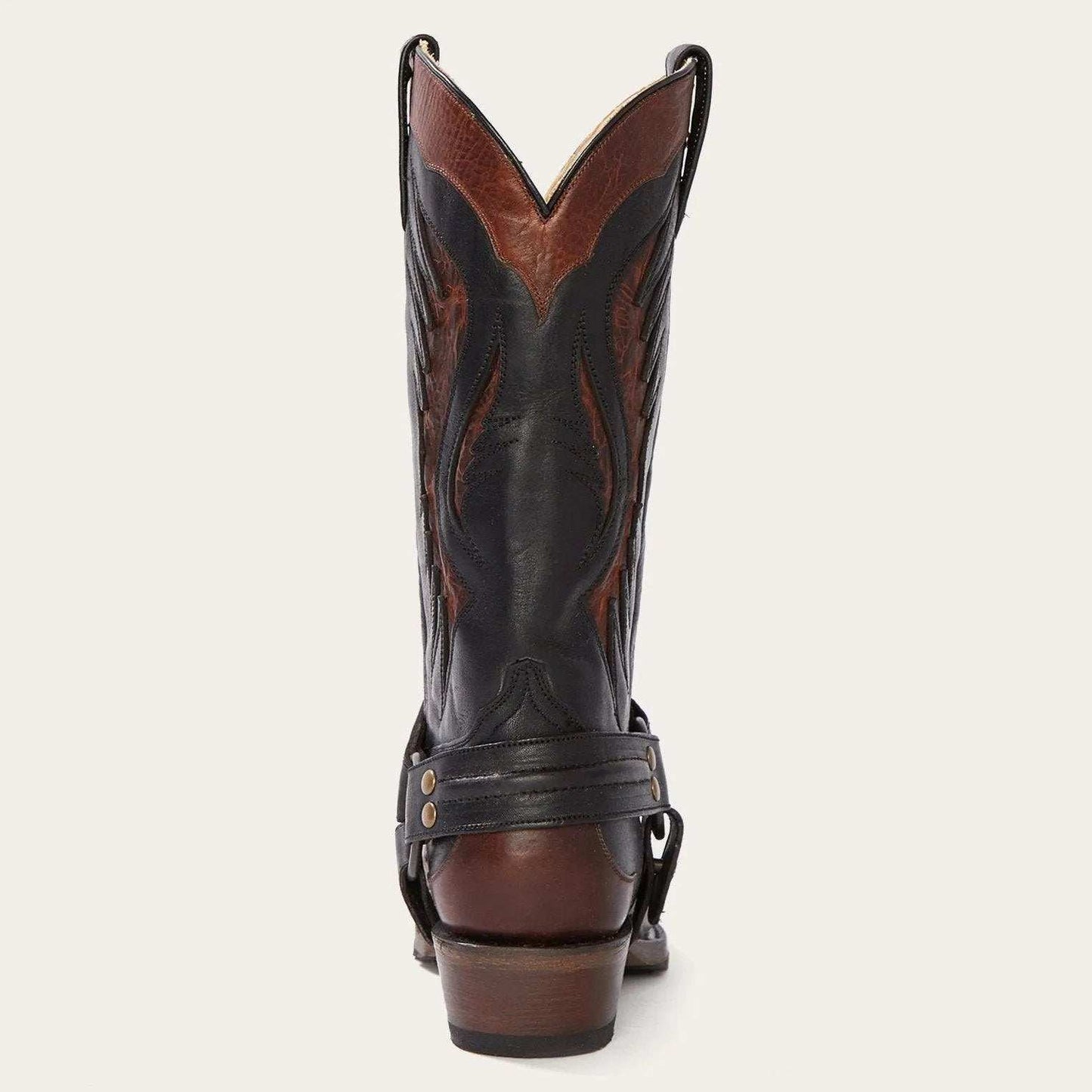 Stetson Biker Outlaw Oiled Leather Cowboy Boot - Stetson - Flyclothing LLC