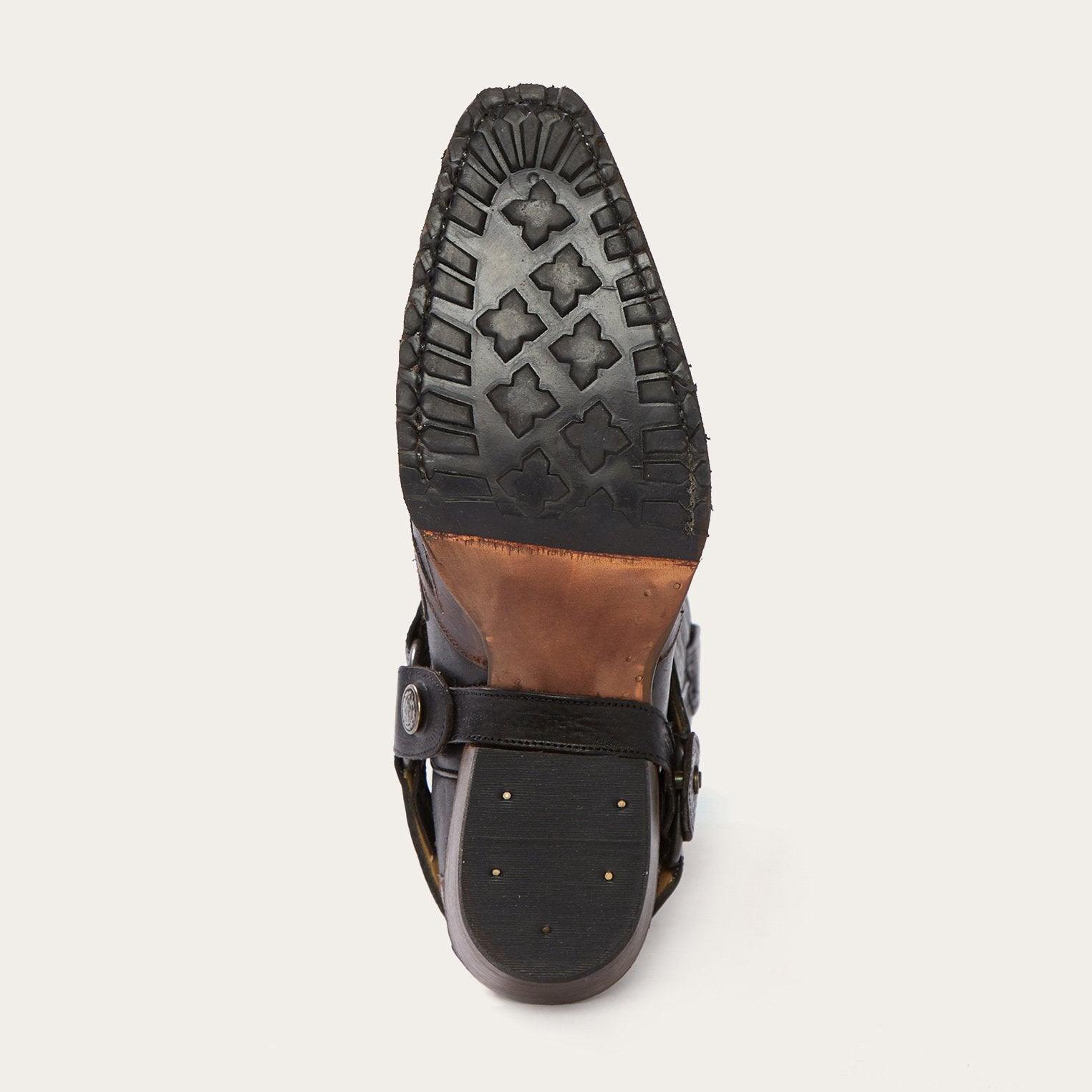 Stetson Biker Outlaw Oiled Leather Cowboy Boot - Stetson