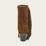 Stetson Halle Suede Fringe Side Zip Brown Boot - Stetson - Flyclothing LLC