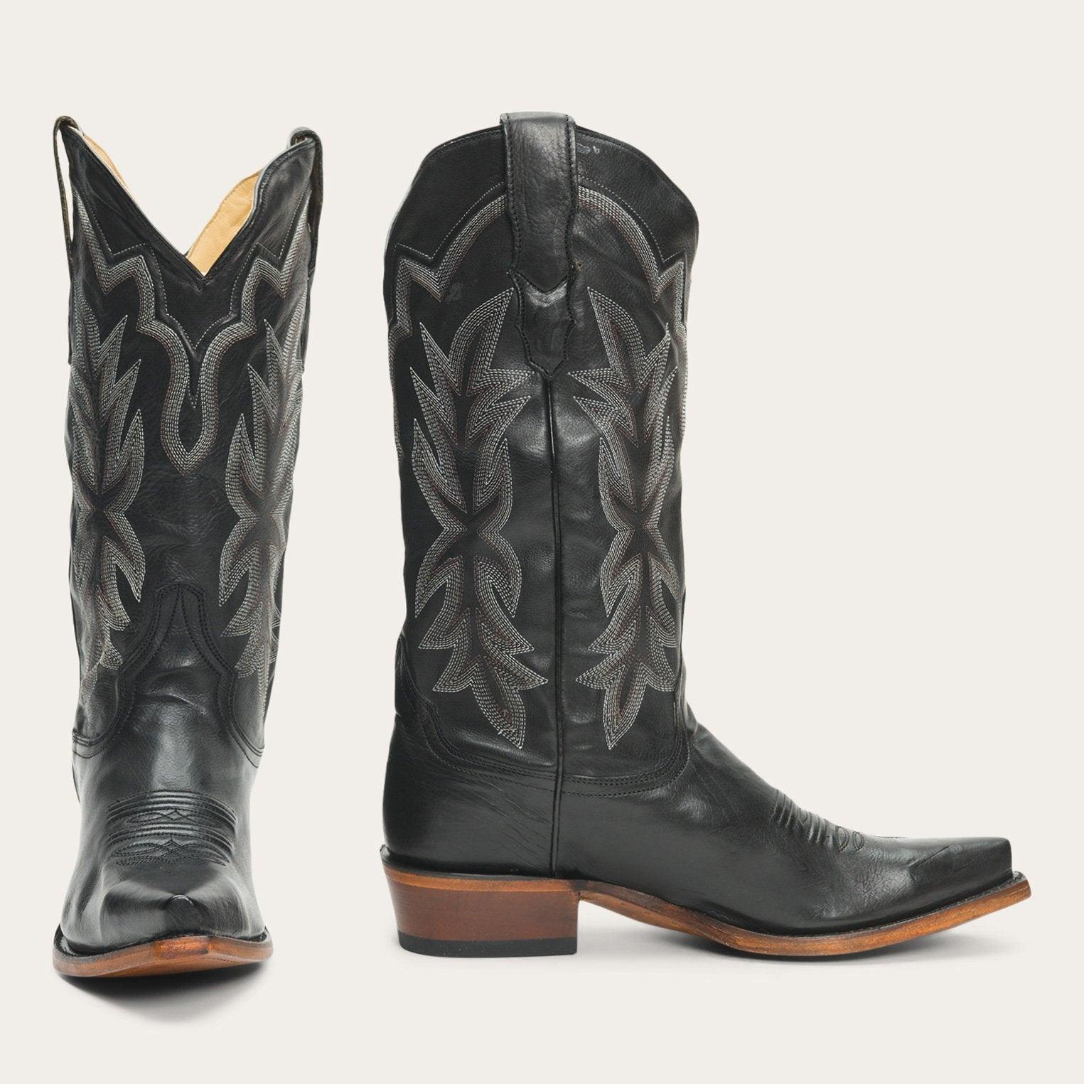 Stetson Casey Black Boots - Flyclothing LLC