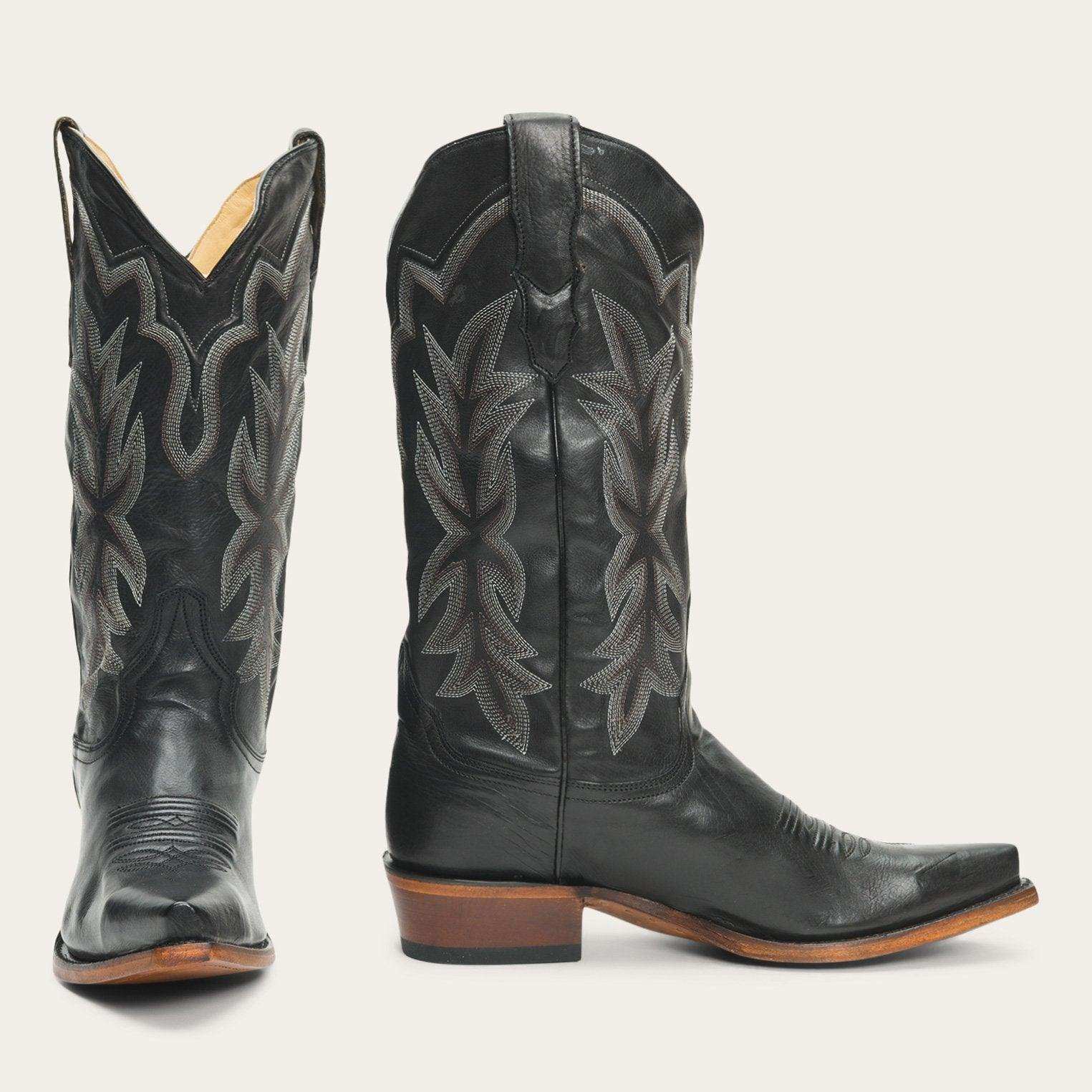 Stetson Casey Black Boots - Stetson - Flyclothing LLC