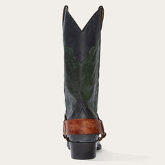 Stetson Jade Harness Tall Leather Green Boot - Flyclothing LLC