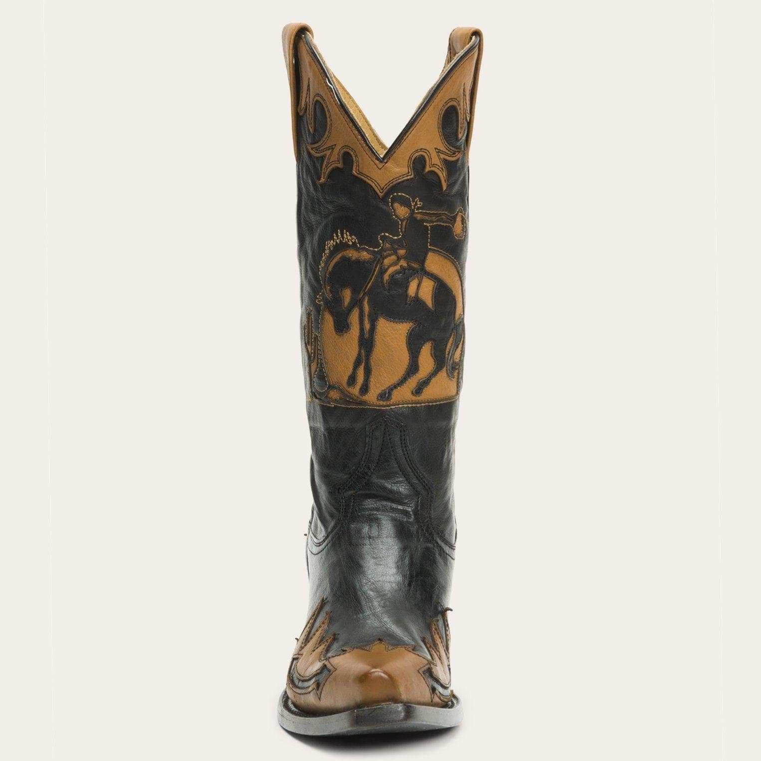 Stetson Faye Cowgirl & Horse Underlay Leather Boot - Stetson - Flyclothing LLC
