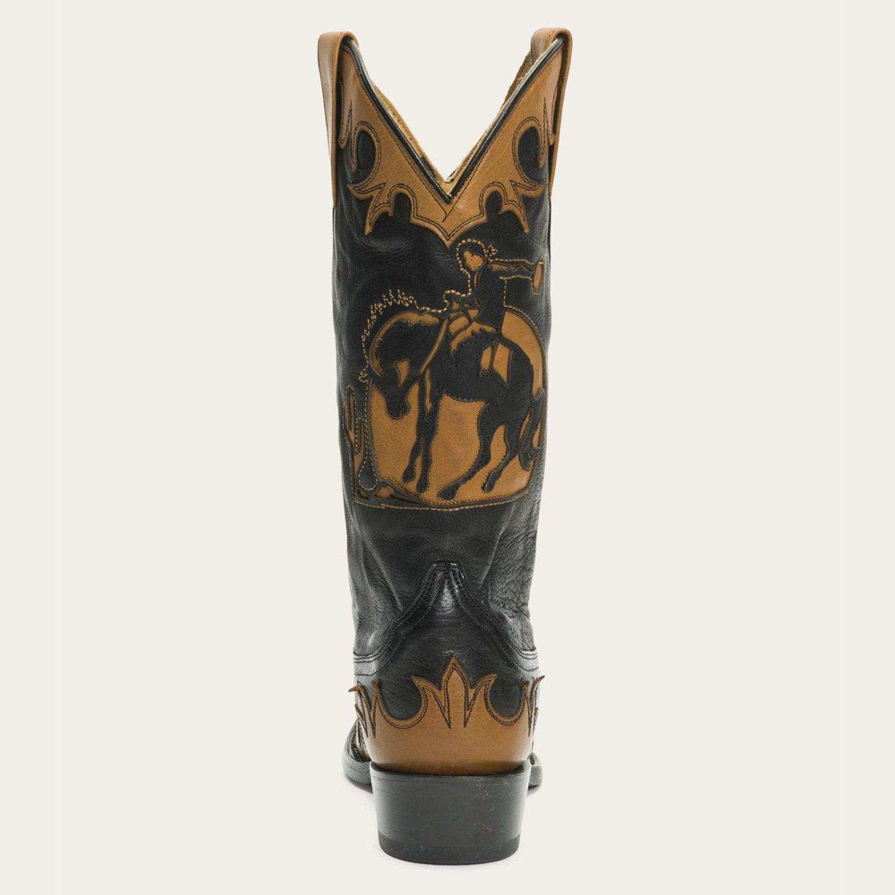 Stetson Faye Cowgirl & Horse Underlay Leather Boot - Stetson - Flyclothing LLC