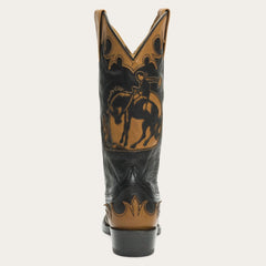 Stetson Faye Cowgirl & Horse Underlay Leather Boot - Flyclothing LLC