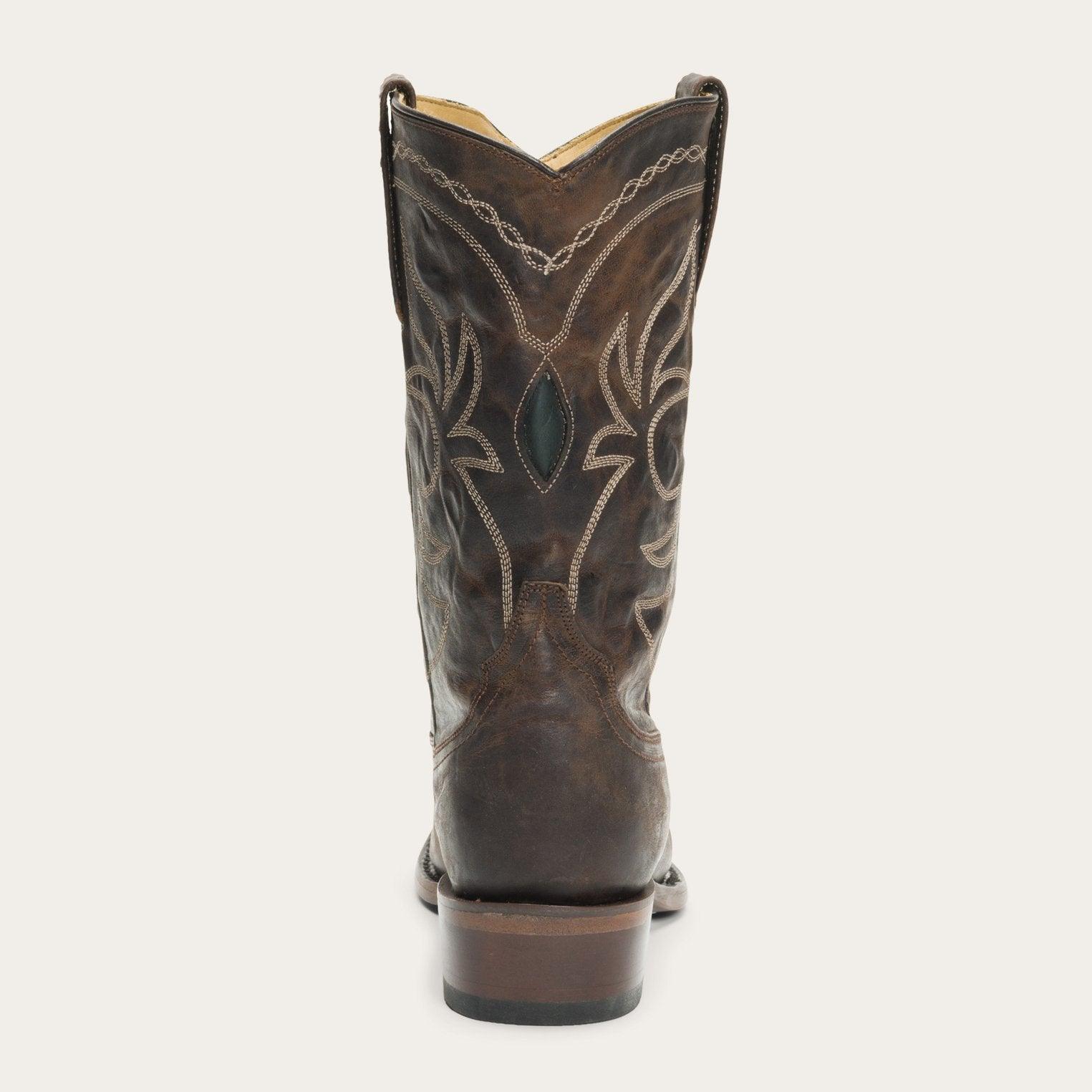 Stetson Iris Mid-Calf Embroidered Boot - Flyclothing LLC