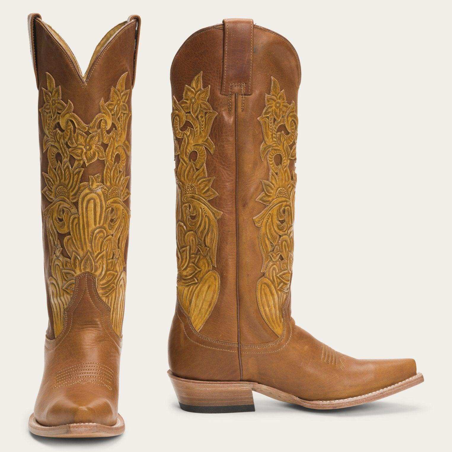 Stetson Jules Hand Tooled Leather Boot - Stetson - Flyclothing LLC