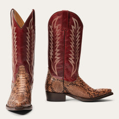 Stetson Ember Python Snip Toe Boot