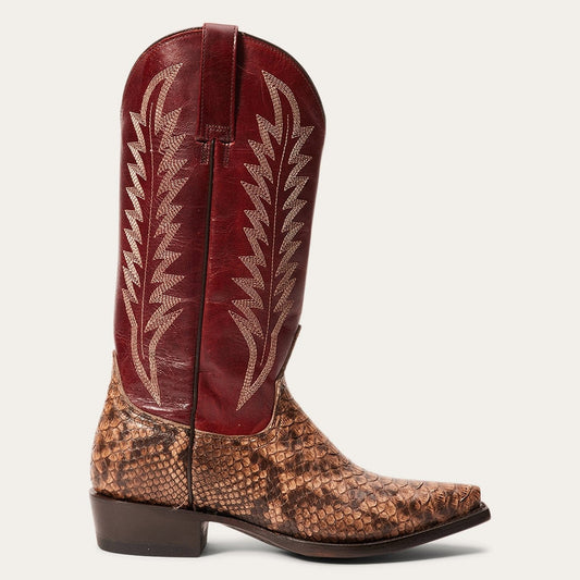 Stetson Ember Python Snip Toe Boot - Flyclothing LLC