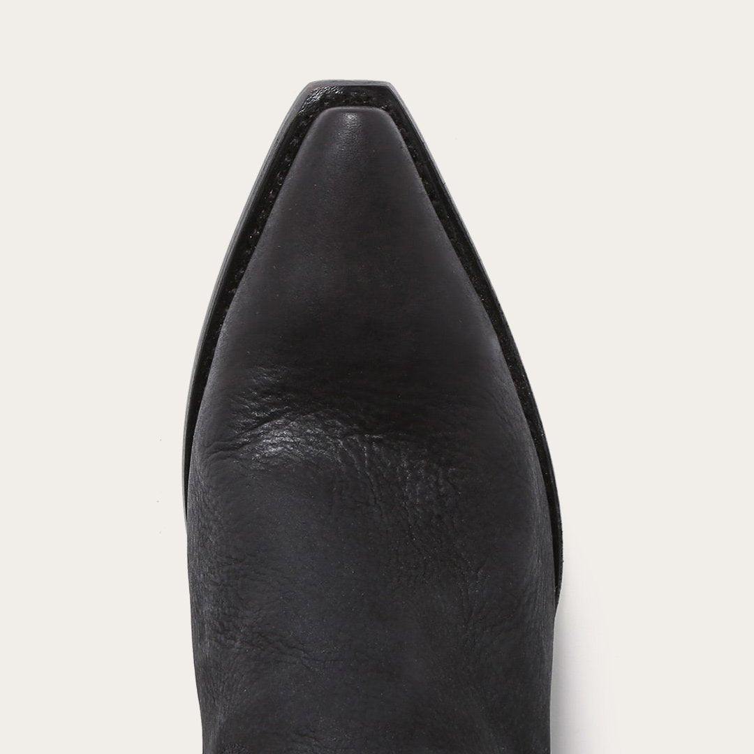 Stetson Black Fringe Over-The-Knee Leather Boot