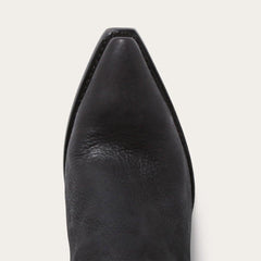 Stetson Black Fringe Over-The-Knee Leather Boot