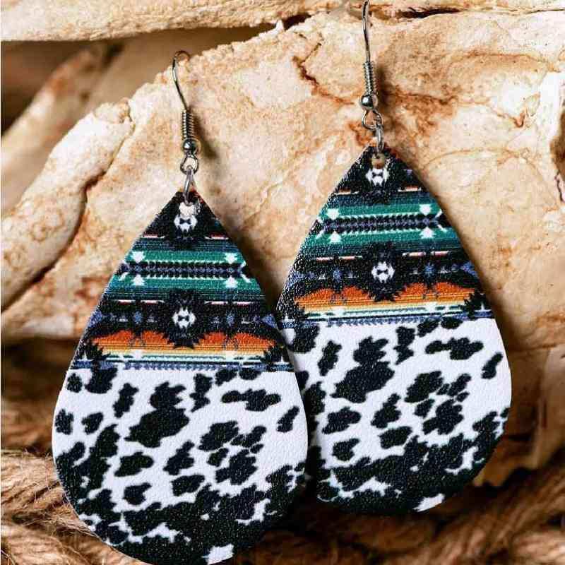 Teardrop Alloy Earrings - Trendsi - Flyclothing LLC