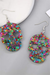Acrylic Skull Drop Earrings - Trendsi - Flyclothing LLC
